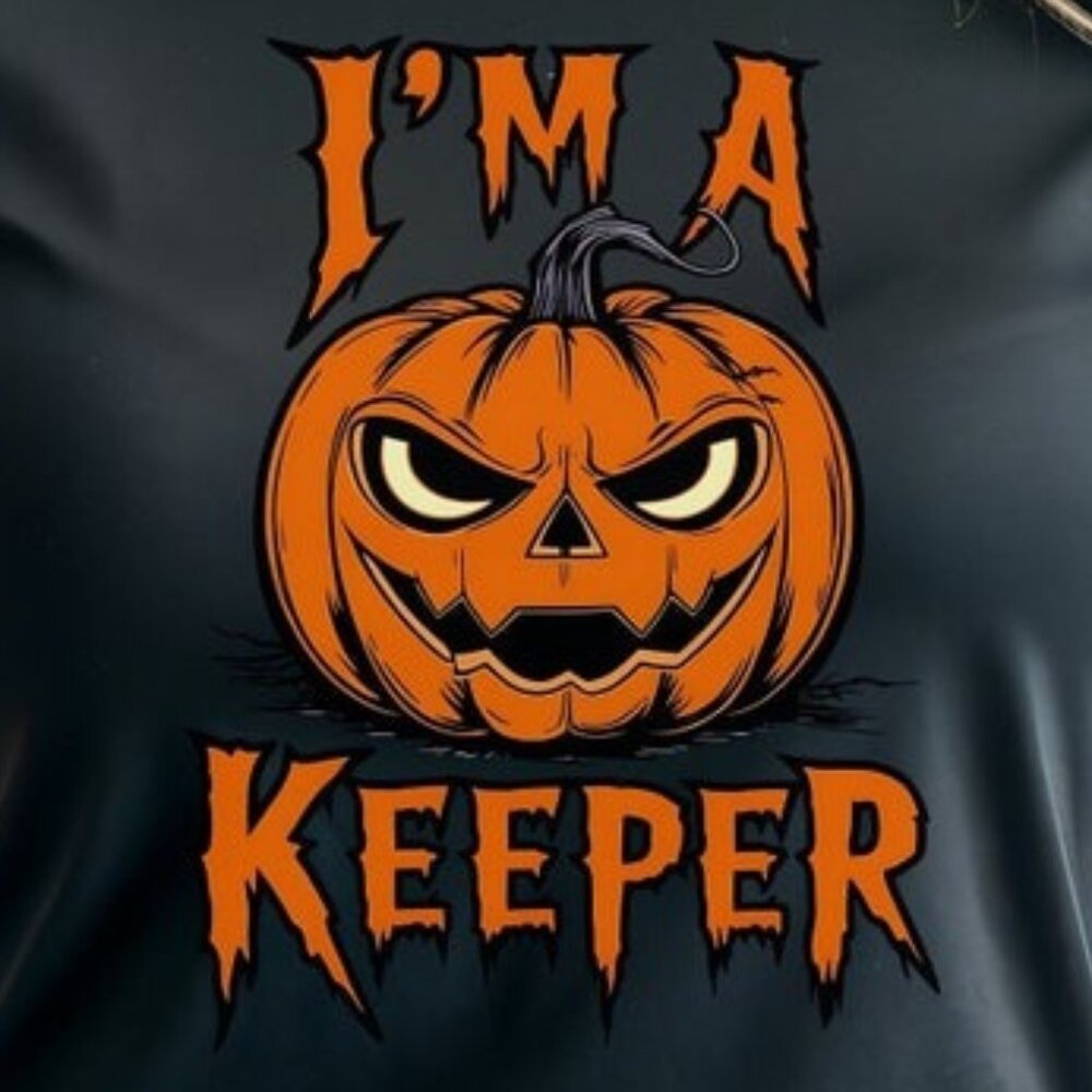 Jack O Lantern T-Shirt, Halloween Graphic Tee, Pumpkin Design Tee - Picture 2 of 3